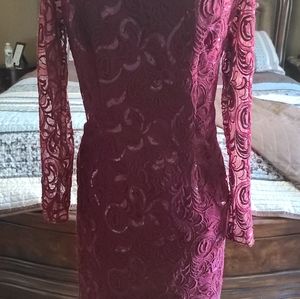 Ruby Red sequin Carmen Marc volvo infusion Gown